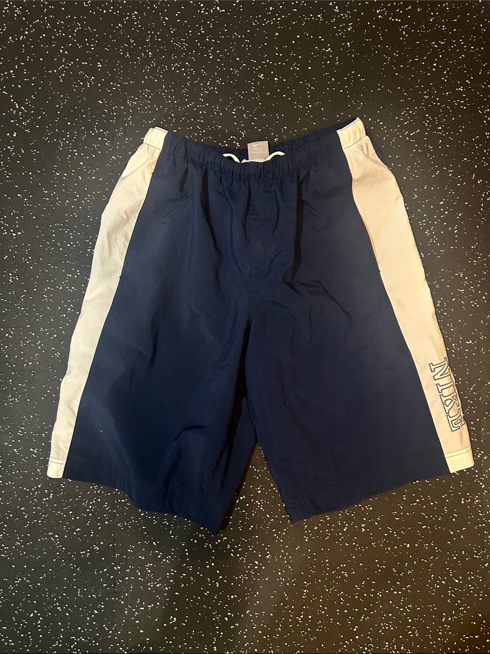 Vintage Y2K Nike Men’s Navy swim shorts